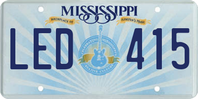 MS license plate LED415