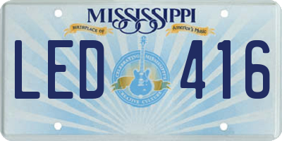 MS license plate LED416