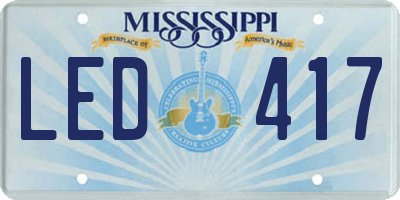 MS license plate LED417