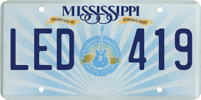 MS license plate LED419