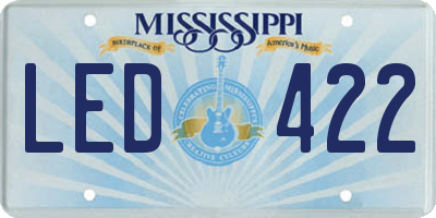 MS license plate LED422