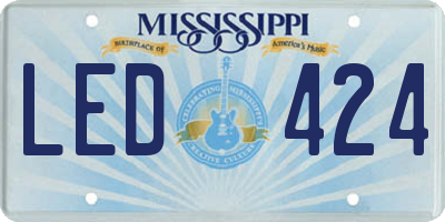 MS license plate LED424
