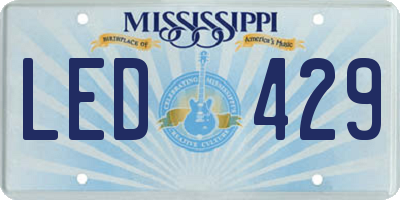 MS license plate LED429