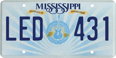 MS license plate LED431