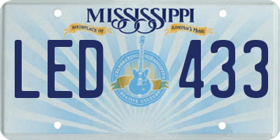 MS license plate LED433