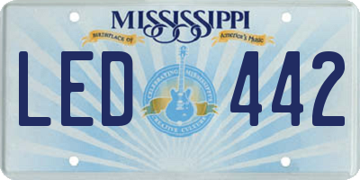 MS license plate LED442