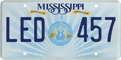 MS license plate LED457