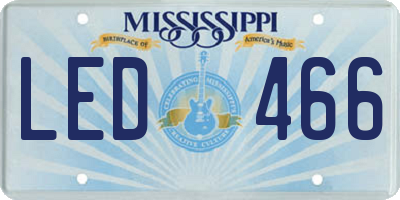 MS license plate LED466