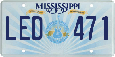 MS license plate LED471