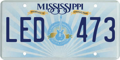 MS license plate LED473