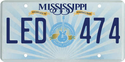 MS license plate LED474
