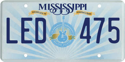 MS license plate LED475