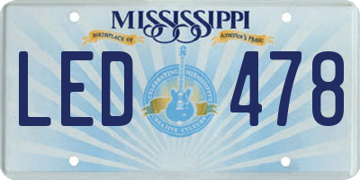 MS license plate LED478