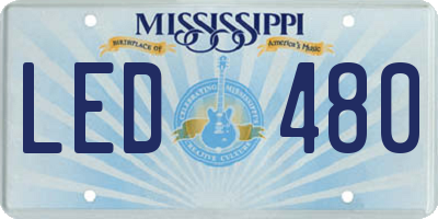 MS license plate LED480