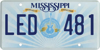 MS license plate LED481