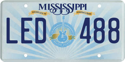 MS license plate LED488