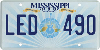 MS license plate LED490