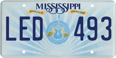 MS license plate LED493