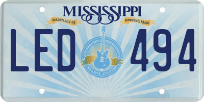 MS license plate LED494