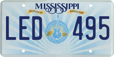 MS license plate LED495