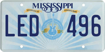 MS license plate LED496