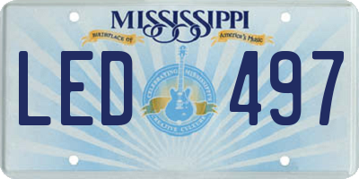 MS license plate LED497