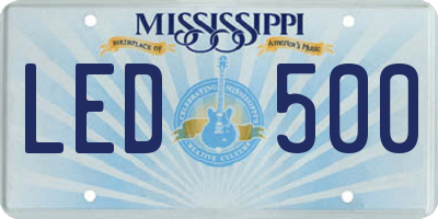 MS license plate LED500