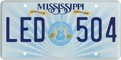 MS license plate LED504