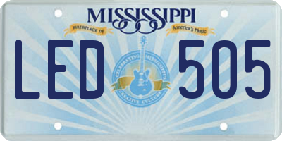 MS license plate LED505