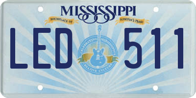 MS license plate LED511