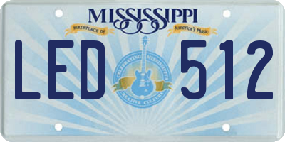 MS license plate LED512