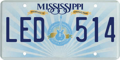 MS license plate LED514