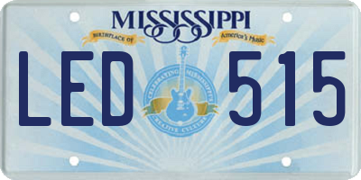 MS license plate LED515