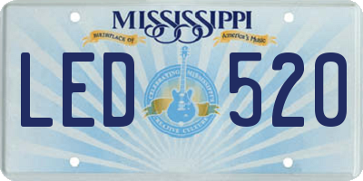 MS license plate LED520