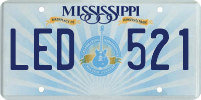 MS license plate LED521