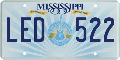 MS license plate LED522