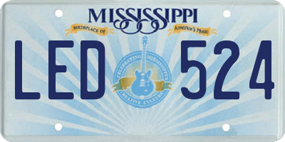 MS license plate LED524