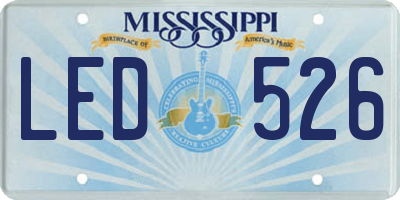 MS license plate LED526