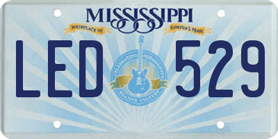 MS license plate LED529