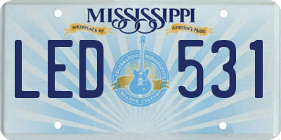 MS license plate LED531