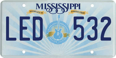 MS license plate LED532