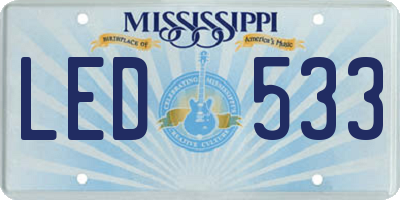 MS license plate LED533