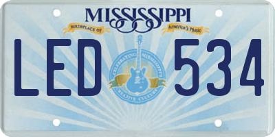 MS license plate LED534