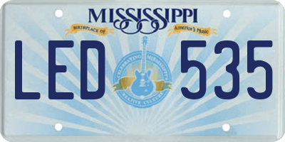 MS license plate LED535