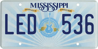 MS license plate LED536