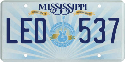 MS license plate LED537