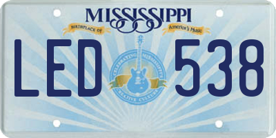 MS license plate LED538