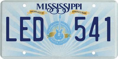MS license plate LED541