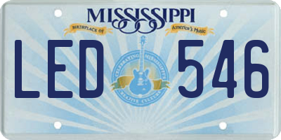 MS license plate LED546