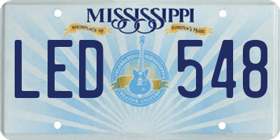 MS license plate LED548